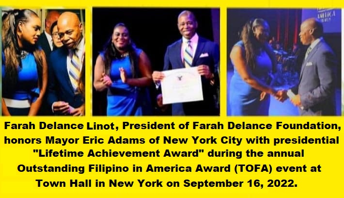 Farah-30-Farah-Presenting Award to Mayor Adams